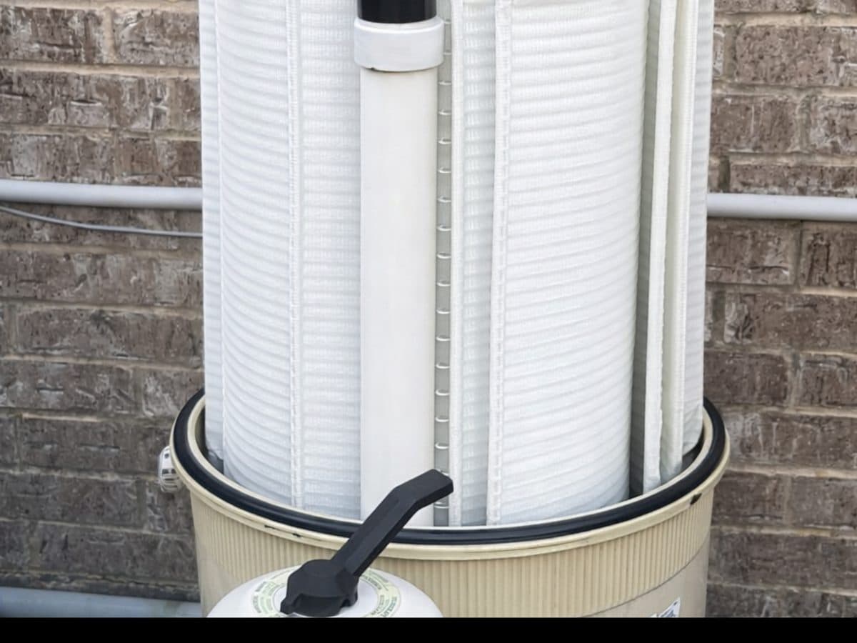 Clear pool water after Trident filter deep clean at a Greater Nashville residence