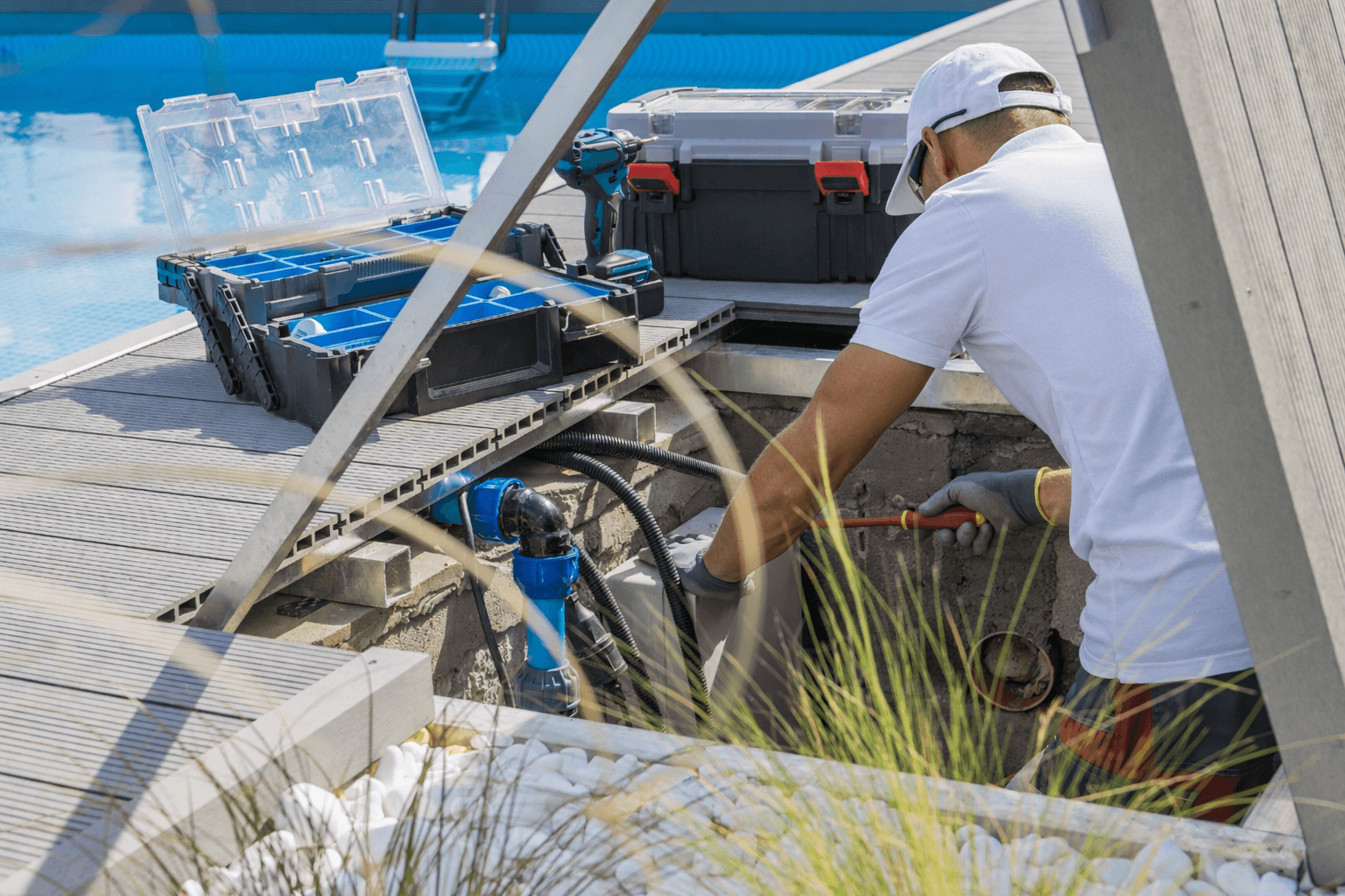 Pool plumbing and heater repair in Middle Tennessee. Service work on residential pool equipment
